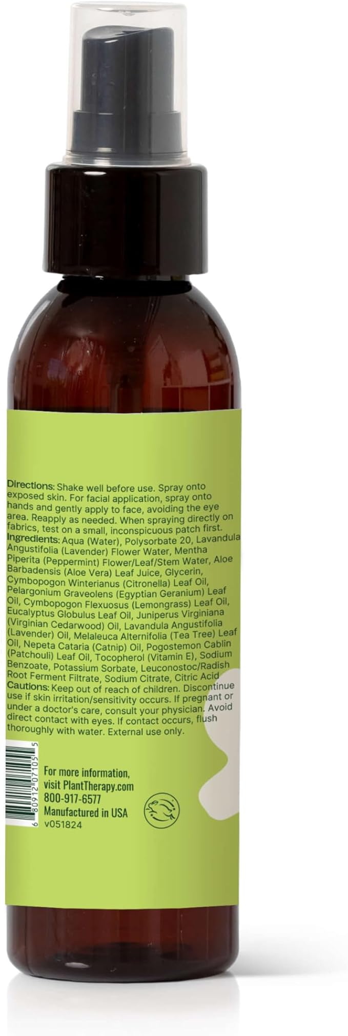 Plant Therapy Nature Shield Spray 4 oz, DEET-Free Outdoor Essential, with Skin-Soothing Aloe & Hydrosols, Refreshing Citronella, Lemongrass & Geranium