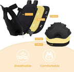 Inspack Dog Backpack Carrier/Cat Carrier, Adjustable Pet Front Carriers Travel Bag for Puppy Medium Dogs, Legs Out, Soft Ventilated Dog Chest Carry Backpacks for Hiking/Camping, 2.5-4 lbs, Black