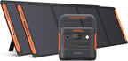 Jackery Solar Generator 2000 v2 with 2x200W Solar Panels, 2042Wh/2200W LiFePo4 Portable Power Station, 20ms UPS Home Backup, USB-C PD 100W Fast Charging for Power Outages, Emergencies, Camping & RVing