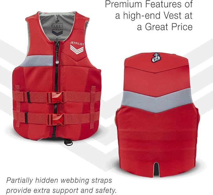Jetpilot Men's Armada Neoprene Coast Guard Approved Life Jacket PFD