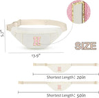 MAXTOP Large Crossbody Fanny Pack with 4-Zipper Pockets,Gifts for Enjoy Sports Festival Workout Traveling Running Casual Hands-Free Wallets Waist Pack Phone Bag Carrying All Phones