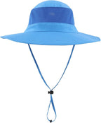 Home Prefer Outdoor UPF50+ Mesh Sun Hat Wide Brim Fishing Hat with Neck Flap Sun Hat for Men Women