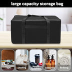 INFANZIA 24inch Sports Duffel Travel Bag, 56L Duffel Tote Bag with Upgrade Zipper, Water Resistant & Foldable Equipment Storage Bag for Camping Tent Tripod Fishing, 2PCS