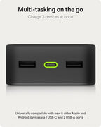 mophie Powerstation XL Power Bank 2023-20,000 mAh Large Internal Battery, (2) USB-A Ports and (1) 20W USB-C PD Fast Charging Input/Output Port, Travel-Friendly
