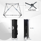 EAGLE PEAK Flex Ultra Compact 5x5 Pop-up Canopy, Sun Shelter, Changing Room, Portable Privacy Canopy Cabana for Pool, Fashion Photoshoots, or Camping, Black