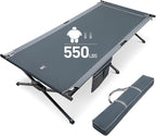 EVER ADVANCED Extra Wide Camping Cot for Adults Oversized XXL Sleeping Cots Folding Cot Bed with Carry Bag, 84.3" L x 41.9" W, Support to 550 lbs