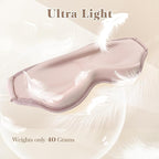 3D Cooling Eye Mask Sleep Mask for Men & Women, 100% Pressure-Free & Light Block-Out Eye Mask for Sleep with Easy Adjustable Strap, Night Eye Cover for Travel, Pink