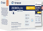 Trace Minerals ZeroLyte Salty Tropical Flavor - Sugar Free Electrolyte Drink Mix - Supports Hydration, Energy, Stamina - Ancient Sea Salt, Full Spectrum Minerals, Coconut Water - 30 Packets