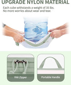 ECOHUB 6 Set Compression Packing Cubes, Lightweight Vacation Travel Essentials, Durable Travel Accessories for Suitcase Carry On Luggage Organizer Bags Set with YKK Zippers Shoe Bag, Green