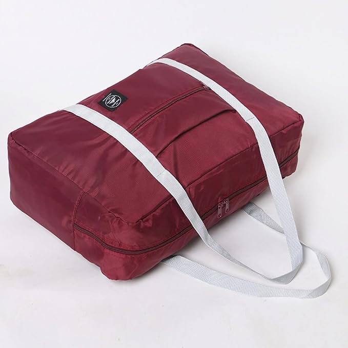Travel Bag 5Packes Carry on Luggage Foldable Duffel Bag Sports Gym Bag Weekender Overnight Bag Water Resistant Nylon Travel Duffel for Men Women (5 PCS)