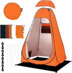 BRIAN & DANY Pop Up Shower Tent, Portable Privacy Camping Changing Tent, Camp Toilet Bathroom Pod with Rain Shelter & Windows, UPF 50+ & Waterproof, 47.2" x 47.2" x 74.8"