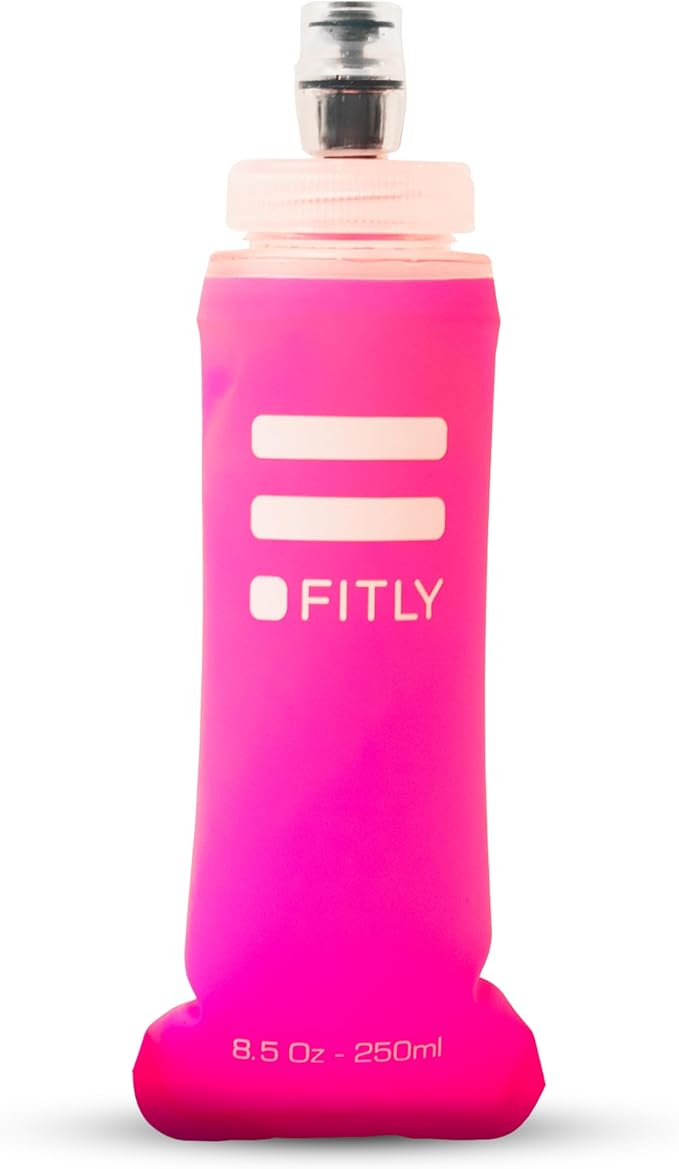 Soft Flask - Shrink As You Drink Soft Water Bottle for Hydration Pack - Folding Water Bottle Ideal for Running, Hiking, Cycling, Climbing & Rigorous Activity