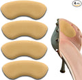 Dr. Foot’s Heel Grips for Men and Women, Self-Adhesive Heel Cushion Inserts Prevent Heel Slipping, Rubbing, Blisters, Foot Pain, and Improve Shoe Fit - 2 Pairs(Khaki)