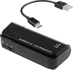 VOLT+ Portable AA Battery Travel Charger Compatible with Motorola Edge S30 PowerBank Emergency with LED Safety Light! (Takes 2 AA Batteries,USB Type-C)