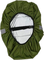 Silfrae Waterproof Rucksack Cover Backpack Rain Cover 30L-100L for Travel Climbing Hiking (Army Green-Reflective, 70L-80L)