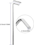 100 Pack Tent Stakes 6-3/4”Galvanized Steel Metal Tent Stakes Pegs, Garden Stakes Edging Fence Hooks Pegs for Camping, Shelters, Tarp, Canopies, Christmas Decoration Stakes