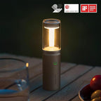 HOTO Outdoor Camping Flashlight Rechargeable, 3-in1 Camping Lantern 3100mAh, IP66 Water Resistant Camping Lamp Tent Lights with Hook, LED Flashlight for Camping, Outdoor, Emergency