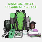 INOXTO lightweight Hiking Backpack 35L/40L Hiking Daypack with Waterproof Rain Cover for Travel Camping Outdoor Men and Women