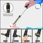 Trekking Poles, Collapsible Hiking Poles,Lightweight and Compact Walking Sticks with Adjustable Height for Men and Women