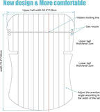 KMZ SUV Air Mattress Double-Sided Car Mattress Camping Bed Inflatable Bed with Electric Pump for SUV Trunk and Rear Seat - Gray and Blue (Without Pillows)