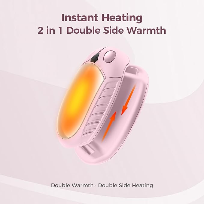 Classic Hand Warmers Rechargeable 2 Pack, AI Temperature Control Pocket Size Electric Handwarmers, Quick Charge Portable Hand Warmer Great Gift for Christmas Outdoors, Hunting, Golf, Camping