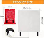 Emergency Fire Blanket for Home and Kitchen Fiberglass Fire Suppression Blanket (39''X39'') Great for School, Fireplace, Grill, Car, Office, Warehouse (1PCS)