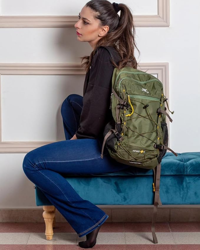 SKYSPER Packable Hiking Backpack 30L Lightweight Daypack Travel Backpacks for Women Men（Green）