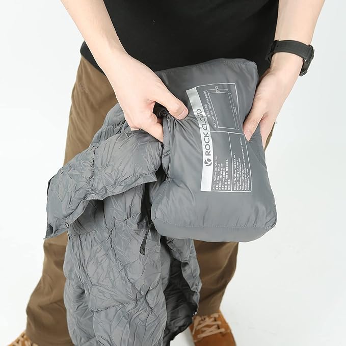 ROCK CLOUD Packable Camping Blanket Ultralight Outdoor Blankets Stadium for Hiking Camp Travel Outside Sports, Navy