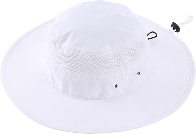 Connectyle Wide Brim Sun Hat for Men Breathable Cowboy Boonie Hat UPF 50+ Sun Protection Bucket Hat for Fishing Hiking