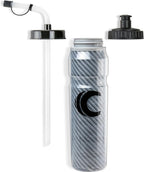 Cannon Sports 28oz Insulated Squeeze Water Bottle with Straw, Leak Proof Lids, 2 lids (Straw and Squeeze), Double Wall Insulation, Wide Mouth, BPA-Free (2 Pack) (Black)