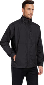 Mens Windbreaker Jackets Lightweight Packable Windproof for Casual Hiking Outdoor