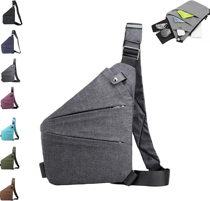 Anti Theft Travel Bag,Anti Theft Crossbody Bag, Sling Bag Travel Crossbody Bag for Women Men