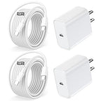 Fast Charger iPhone 17/16/15,2Pack 40W USB C Wall Charger Block 10FT USB C to C Fast Charging Cable Cord 40W Plug Quick Apple Chargers for iPhone 17 Pro Max/17 Air/16 Pro/15Pro/Plus,iPad Pro/Air/Mini
