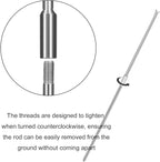 30 inch Ground Earth Anchors with Rod, Arrow Shed Anchor Kit for Securing Camping Tents, Sheds, Swing Sets, Greenhouses – Easy to Use, 6-Pack Heavy Duty Tree Stakes Retaining Wall Anchors