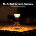 BougeRV AL07 Camping Light, Ambient Light, Rechargeable Camping Lantern, Electric Lamp, IPX5 Waterproof, Portable Light for Camping, Tent, Hiking, Power Outage, Adventure, Emergency Use Outdoor