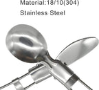 4Pcs Folding Camping Utensils Set Portable 18/10(304) Stainless Steel Flatware include Dishwasher Safe Spoon Fork Knife for Picnic Travel Hiking Backpacking