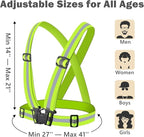 Reflective Strap Safety Vest Gear - 2-10 Pack Adjustable High Visible Reflective Running Gear for Women Men Night