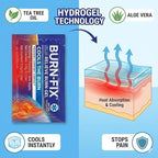 BurnFIX® Burn Kit First Aid Recommended by Doctors, Comprehensive 25pcs First Aid Kit Includes Burn Gel, Burn Dressing, Gloves, Scissors, Wipes for Quick Burn Relief - Sunburn, Electrical, Flame Burns