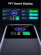 UGREEN Nexode Power Bank 25000mAh 200W Laptop Portable Charger PD 3.1 Fast Charging 90Wh 3-Port Battery Pack with TFT Smart Display for MacBook Pro/Air/ipad/iPhone 17/16/Samsung S24/Dell/HP and More
