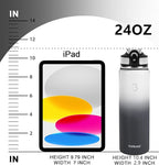 32oz Insulated Water Bottle with Straw Lid & Spout Lid & Paracord Handle, Stainless Steel Water Bottle Wide Mouth, Double Wall for Women Men Gym Fitness Outdoor