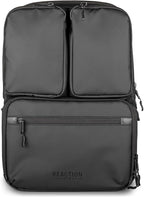 The Kenneth Cole REACTION Ryder 17-Inch Coated Polyester Travel Laptop Backpack Bag, Black