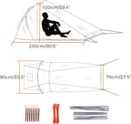 Onewind Ultralight One Person Tent, Single Person Fishing Tent with Rainfly Poles Easy Setup for 3 Season Camping Hiking Backpacking