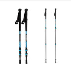 Adjustable Carbon Fiber Trekking Poles – Lightweight Hiking Poles with Quick Lock, Collapsible Walking Sticks for Backpacking, Camping, Glacial Wave Strider X for Climbing & Travel