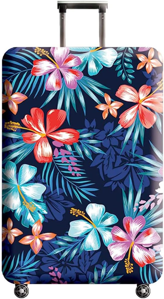 Suitcase Cover, Carry on Luggage Cover Protector - Travel Elastic Spandex Luggage Covers Fits 26 to 28 Inch Flower