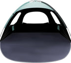 WhiteFang Beach Tent Anti-UV Portable Sun Shade Shelter for 3/4/6/8 Person, Extendable Floor with 3 Ventilating Mesh Windows Plus Carrying Bag, Stakes and Guy Lines