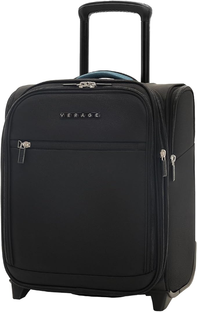 Verage Carry On Underseat Luggage with 2 Wheels & USB Port, 16 Inch Wheeled Spinner Bag Carry-on Luggages for Airlines, Lightweight Suitcase Men Women, Pilots and Crew(16-Inch Rolling Underseat Pro)