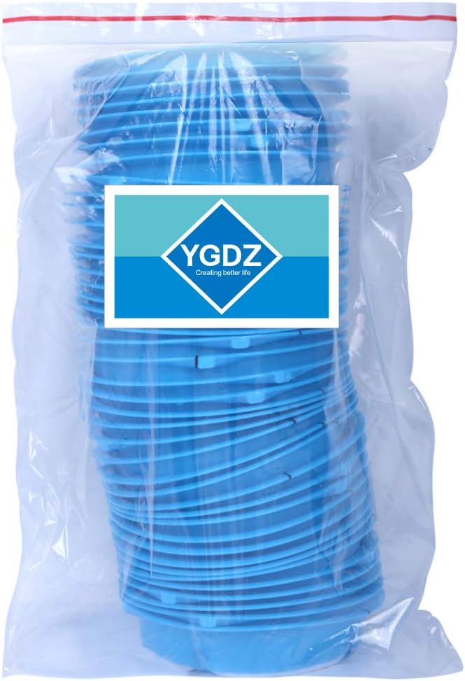 YGDZ 45 Pack Vomit Bags - Disposable Barf Bags for Travel, Motion Sickness, Nausea - 1000ml Blue