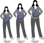 KL928 Canvas Sling Bag - Small Crossbody Backpack Shoulder Casual Daypack Rucksack for Men Women(Large Version)