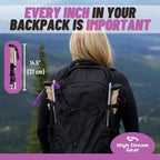 Walking Sticks for Men & Women - 14.5" Foldable Hiking Poles for Backpacking, Exercising and Traveling, Set of 2 Aluminum Nordic Collapsible Trekking Poles