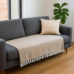 Open Road Goods Solid Color Mexican Yoga Blanket – Large Handwoven Throw for Yoga, Beach, Camping or Home – Soft and Durable Cotton Blend